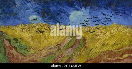 Vincent Van Gogh - campo di grano con Crows Foto Stock