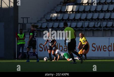 Linköping 20210604Frigato nel Damallsvenskan tra il FC-Hammarby di Linköping all'arena di Linköping. Foto Gippe Gustafsson Foto Stock