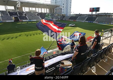 Linköping 20210604Frigato nel Damallsvenskan tra il FC-Hammarby di Linköping all'arena di Linköping. Foto Gippe Gustafsson Foto Stock