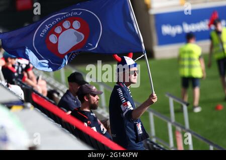 Linköping 20210604Frigato nel Damallsvenskan tra il FC-Hammarby di Linköping all'arena di Linköping. Foto di Jeppe Gustafsson Foto Stock