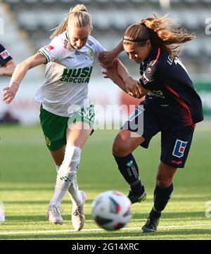 Linköping 20210604Frigato nel Damallsvenskan tra il FC-Hammarby di Linköping all'arena di Linköping. Foto Gippe Gustafsson Foto Stock