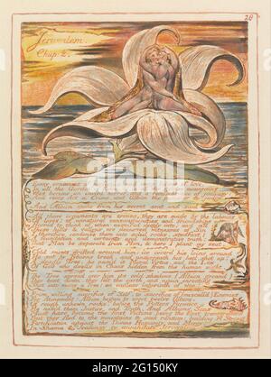 William Blake - Gerusalemme, piastra 28, Gerusalemme, Cap 2.... Foto Stock