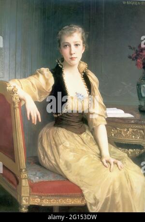 William-Adolphe Bouguereau (1825-1905) - Signora Maxwell 1890 Foto Stock