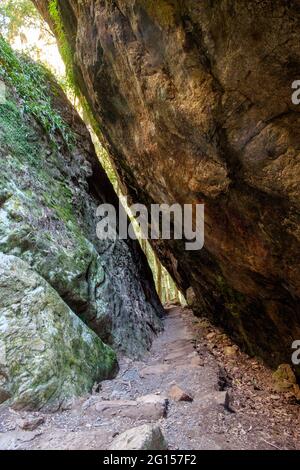 Sulla passeggiata delle Twin Falls Foto Stock