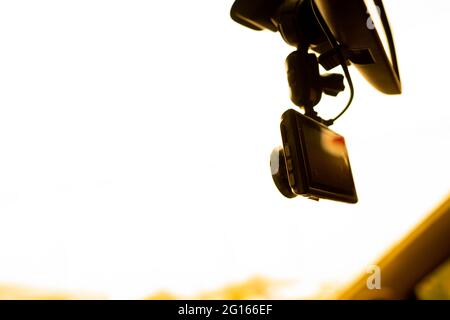 Videoregistratore per auto, tvcc, sicurezza prima di tutto Foto Stock