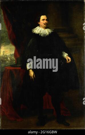 Anton Van Dyck - Ritratto di un uomo della famiglia Van Der Borght Foto Stock