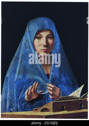 Antonello da Messina - la Vergine annunciata Foto Stock