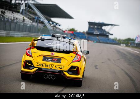 Nordschleife, Germania. 05 giugno 2021. Honda Civic Safety Car durante la gara tedesca FIA WTCR 2021, 1° round della Coppa del mondo di auto FIA Touring 2021, sul Nurburgring Nordschleife, dal 3 al 6 giugno 2021 a Nurburg, Germania - Photo Florent Gooden / DPPI Credit: DPPI Media/Alamy Live News Foto Stock