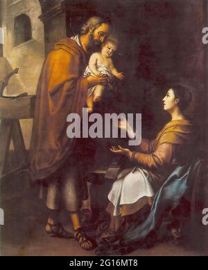 Bartolomé Esteban Murillo - Sacra Famiglia 2 1660 Foto Stock