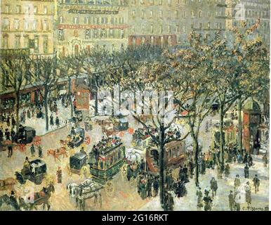 Camille Pissarro - Boulevard Des Italiens mattina sole 1897 Foto Stock