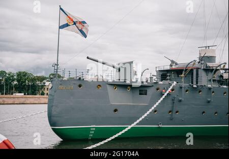 Aurora - simbolo della rivoluzione 1917 in Russia. Foto Stock