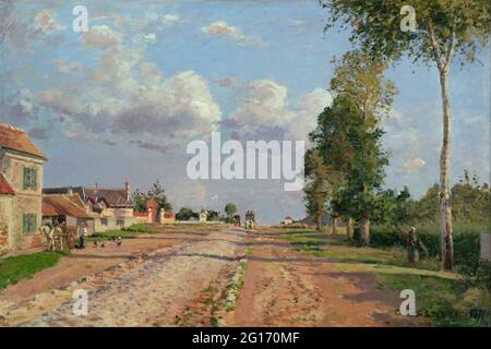 Camille Pissarro - Route de Versailles, Rocquencourt Foto Stock