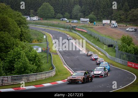 Nordschleife, Germania. 05 giugno 2021. 79 Huff Rob (gbr), Zengo Motorsport, Cupa Leon Competicion TCR, azione in occasione della gara tedesca FIA WTCR 2021, 1° round della Coppa del mondo di auto Touring FIA 2021, sul Nurburgring Nordschleife, dal 3 al 6 giugno 2021 a Nurburg, Germania - Foto Alexandre Guillaumot / DPPI / LiveMedia Credit: Agenzia indipendente per la fotografia/Alamy Live News Foto Stock