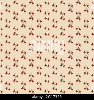 Decorativo vettore floreale motivo senza giunture per carta da parati, tessuto, superficie, moda, sfondo, piastrelle, stazionaria, arredamento, arredamento, ecc. Illustrazione Vettoriale
