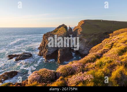 Gunver Head Sunset Foto Stock