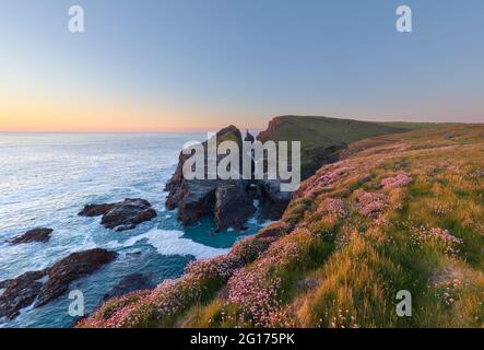 Gunver Head North Cornwall Foto Stock