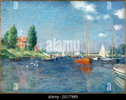 Claude Monet - Red Boats Argenteuil Foto Stock