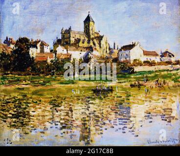 Claude Monet - Chiesa di Vetheuil 1 1880 Foto Stock