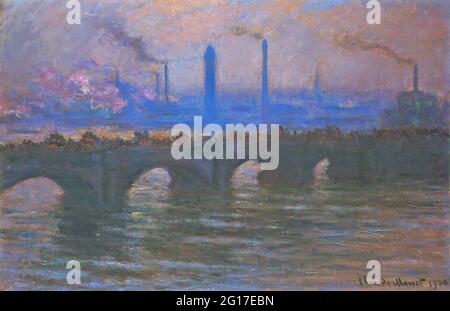 Claude Monet - Waterloo Bridge Overcast Meteo 1 1904 Foto Stock