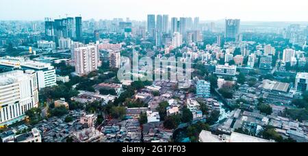 Goregaon è un sobborgo della città di Mumbai, nel distretto suburbano di Mumbai in India. Foto Stock