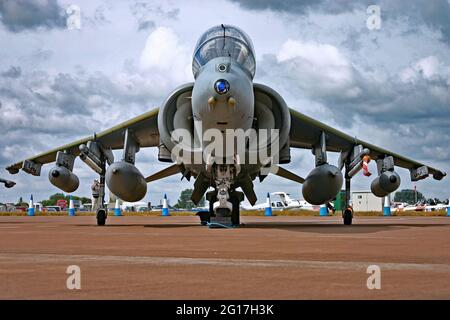 Un Royal Air Force BAe Harrier Foto Stock