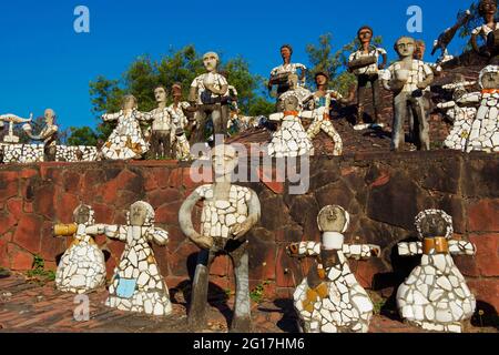 Il Giardino Fanatasy di Nek Chand, Chandigarh, Haryana e Punjab, India Foto Stock