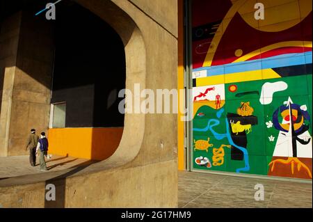 India, Punjab e Haryana, Chandigarh, Vidhan Sabha l'assemblea legislativa di le Corbusier Foto Stock