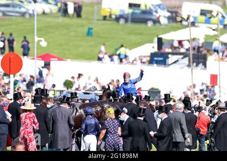 EPSOM, REGNO UNITO. 5 GIUGNO a Epsom Downs, Epsom sabato 5 giugno 2021. (Credit: Jon Bromley | MI News) Foto Stock