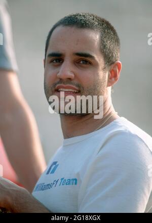 Circuito de Catalunya nei pressi di Montmelo Spagna 26.1.2002, Motorsport: Formula uno test invernale - Juan Pablo MONTOYA, Williams Foto Stock