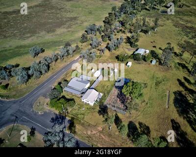 L'aereo abbandonato Riverleigh state School vicino a Mundubbera North Burnett Queensland Australia Foto Stock