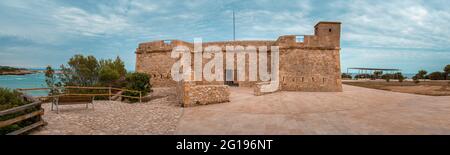 Fortezza di Sant Jordi De Alfama ad Ametlla De Mar, Spagna Foto Stock