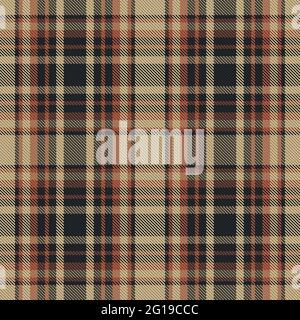 Schema a plaid senza giunture. Controllare la consistenza del tessuto. Stripe sfondo quadrato. Tartan vettoriale di design tessile. Illustrazione Vettoriale