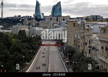 Baku, Azerbaigian. 6 Giugno 2021. Azione durante il Gran Premio di Azerbaigian di Formula 1 2021 dal 04 al 06 giugno 2021 sul circuito cittadino di Baku, a Baku, Azerbaigian - Foto DPPI Foto Stock
