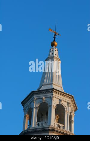 Dettaglio della chiesa di San Michele nella storica Charleston, Carolina del Sud, USA. Foto Stock