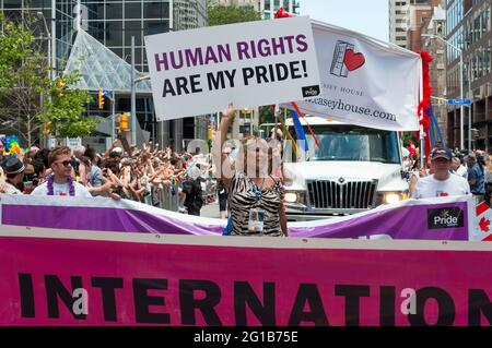 Toronto, Pride Parade, Canada-30 giugno 2013 Foto Stock