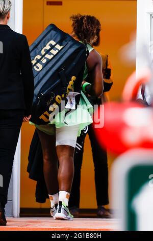 Parigi, Francia. 6 Giugno 2021. Serena Williams dagli Stati Uniti al torneo di tennis Open Grand Slam di Roland Garros, Parigi, Francia 2021. Frank Molter/Alamy Notizie dal vivo Foto Stock