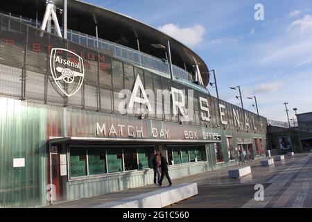 Emirates Stadium di Highbury, Inghilterra Foto Stock