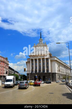 Edificio del municipio di Sofia, Bulgaria. Foto Stock