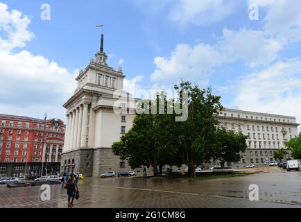 Edificio del municipio di Sofia, Bulgaria. Foto Stock