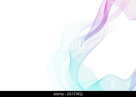 Astratto linee colorate onda sfondo. Modello geometrico per brochure di progettazione, volantino, report, sito Web, banner, illustrazione Foto Stock