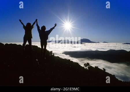 FRANCIA. ISOLA DI REUNION. IL PITON DES NEIGES (3070 METRI) Foto Stock