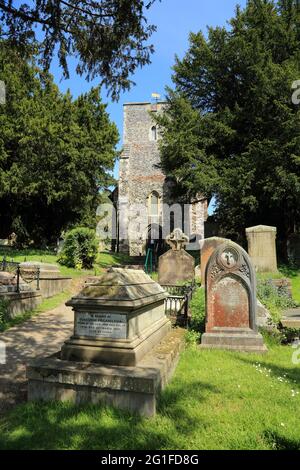 Chiesa di San Martino su N Holmes Road, Canterbury, Kent, Inghilterra, Regno Unito Foto Stock