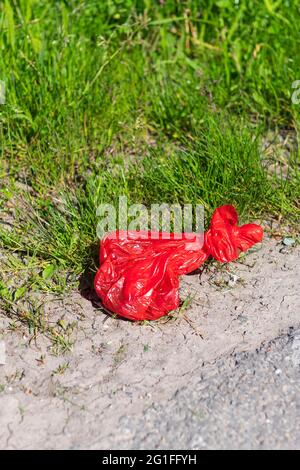 Sacco per l'escrezione di cani, Baden-Wuerttemberg, Germania Foto Stock