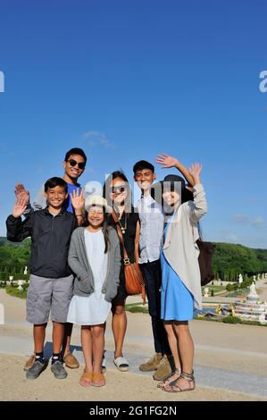 FRANCIA, YVELINES (78) DOMAINE DE VERSAILLES, TURISTI USA Foto Stock