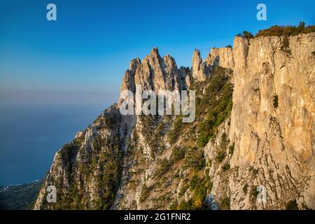 Ai-Petri Mountain, Alupka, Koreiz, Crimea, Russia Foto Stock