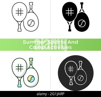 Icona del tennis Illustrazione Vettoriale