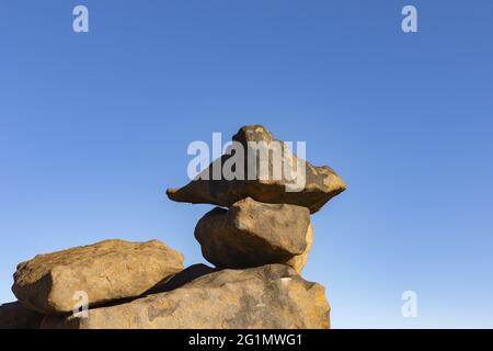 Namibia, regione Karas, Keetmanshoop, Gariganus fattoria, Giant parco giochi, massi di dolerite Foto Stock