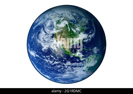 Il pianeta Giove su uno sfondo scuro. Gli elementi di questa immagine sono state arredate dalla NASA. Foto Stock