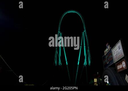 Thorpe Parks Fright Nights a tema intorno ai morti a piedi, Special Media e VIP Celebrity Event inc uk negan Foto Stock