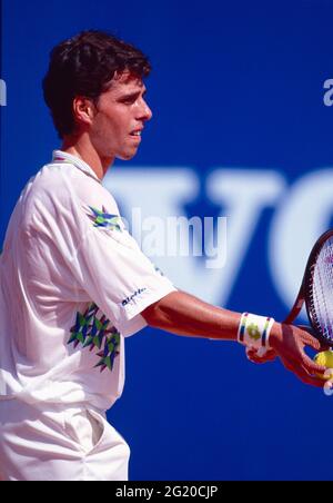 Il tennista spagnolo Francisco Clavet, anni '90 Foto Stock